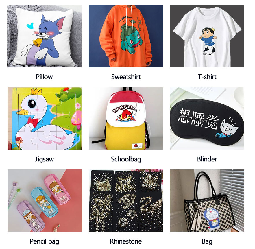 Máquina de prensa térmica de estação dupla com display de efeito