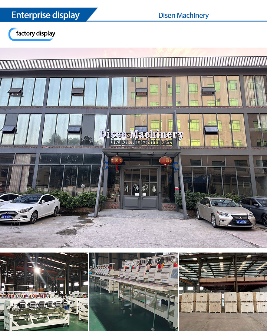 Fábrica de máquina de bordar de cabeça única