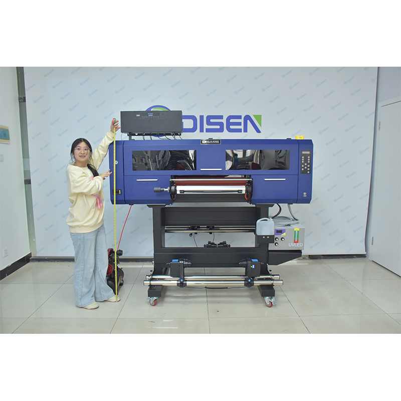 Impressora uv dtf de 60cm, etiqueta de cristal, impressão 3d multicolorida, preço de fábrica