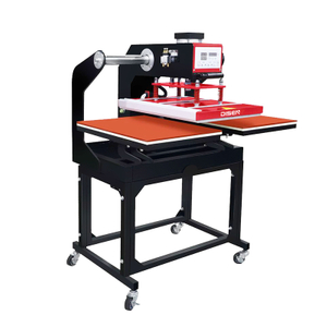 Máquina de transferência de prensa térmica de estação dupla DS-7B-1 40*60cm para tecido de camiseta