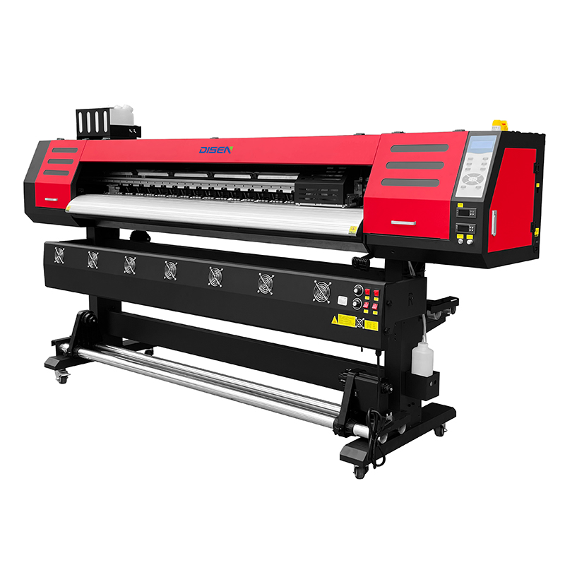 Impressora a jato de tinta solvente industrial de cabeça dupla XP600 Eco Solvente de formato largo de 1,6m e 1,8m