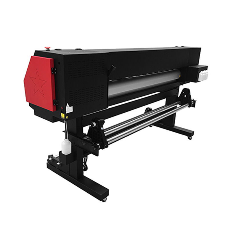 Impressora eco-solvente de 1.6m, impressora de grande formato, impressão a jato de tinta, máquina de impressão por sublimação têxtil