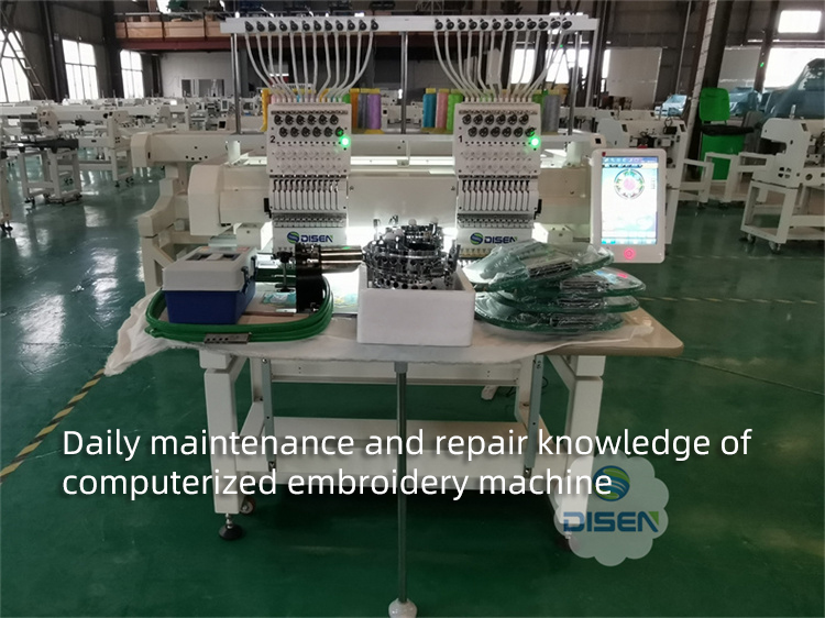 Manutenção diária e conhecimento de reparo da máquina de bordar computadorizada