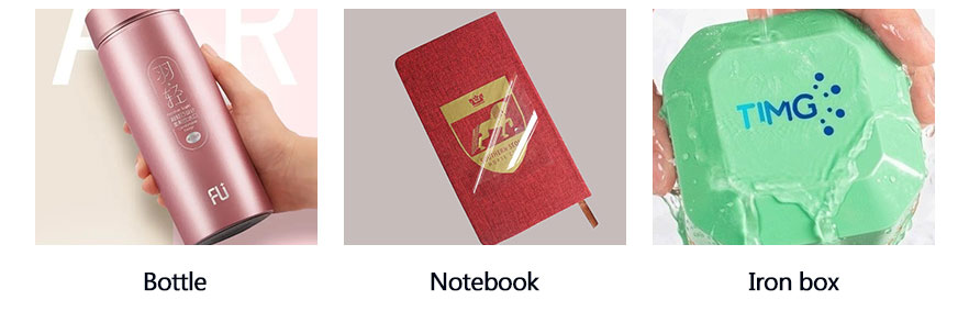 garrafa de papel, notebook, caixa de ferro 
