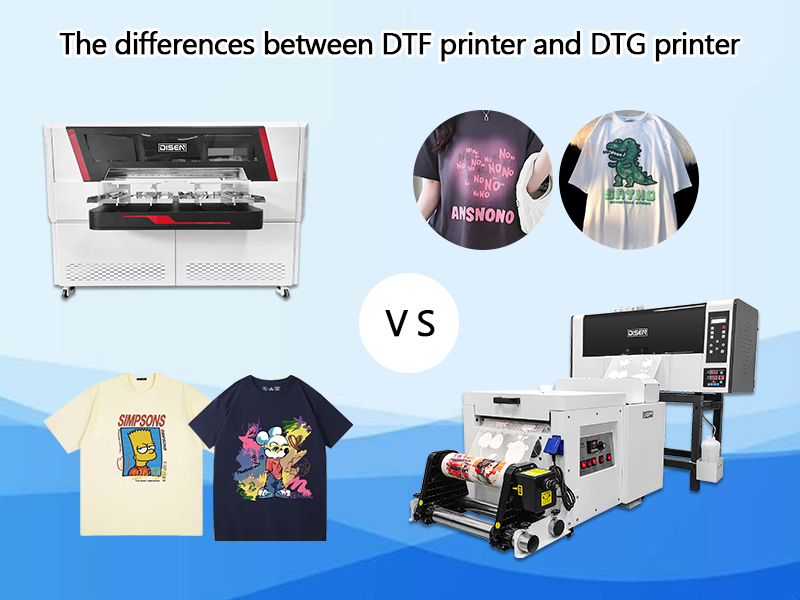 As diferenças entre a impressora DTF e a impressora DTG