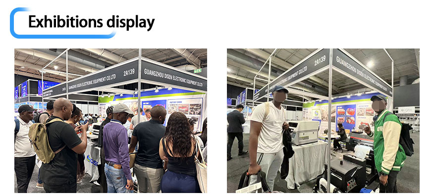 Exposição na África do Sul, foto com clientes