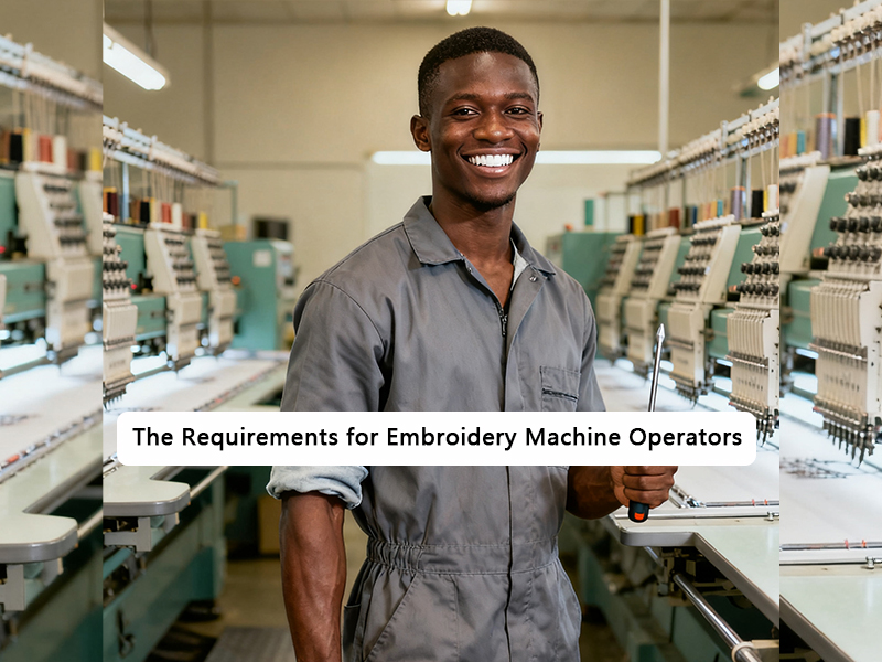 Os requisitos para operadores de máquinas de bordados