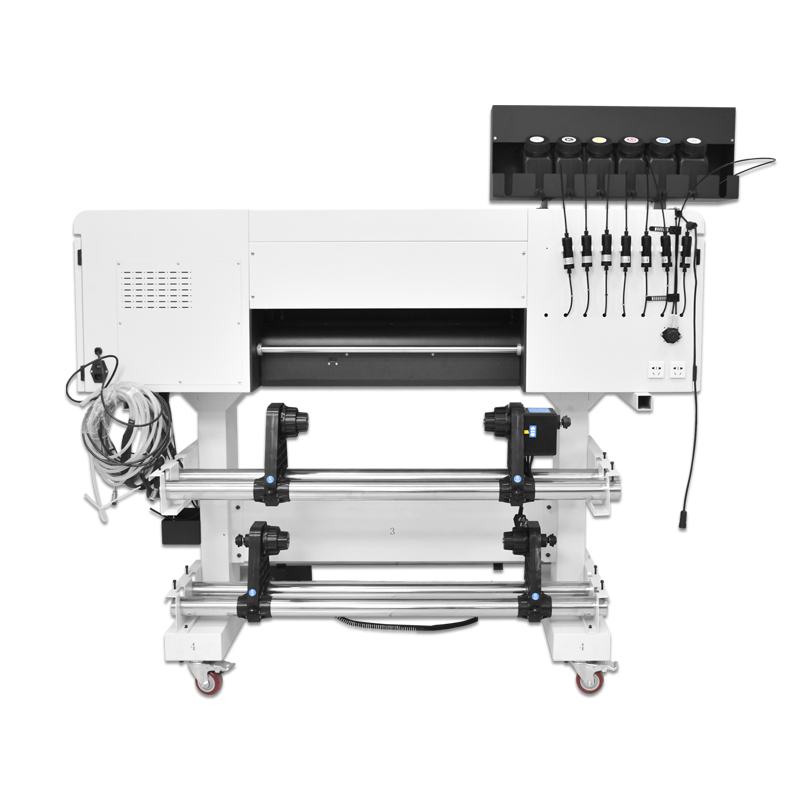 Impressora UV DTF de 60 cm com impressão de adesivo de cristal i3200