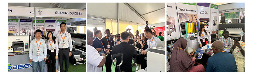 Exposição da Nigéria, foto com clientes
