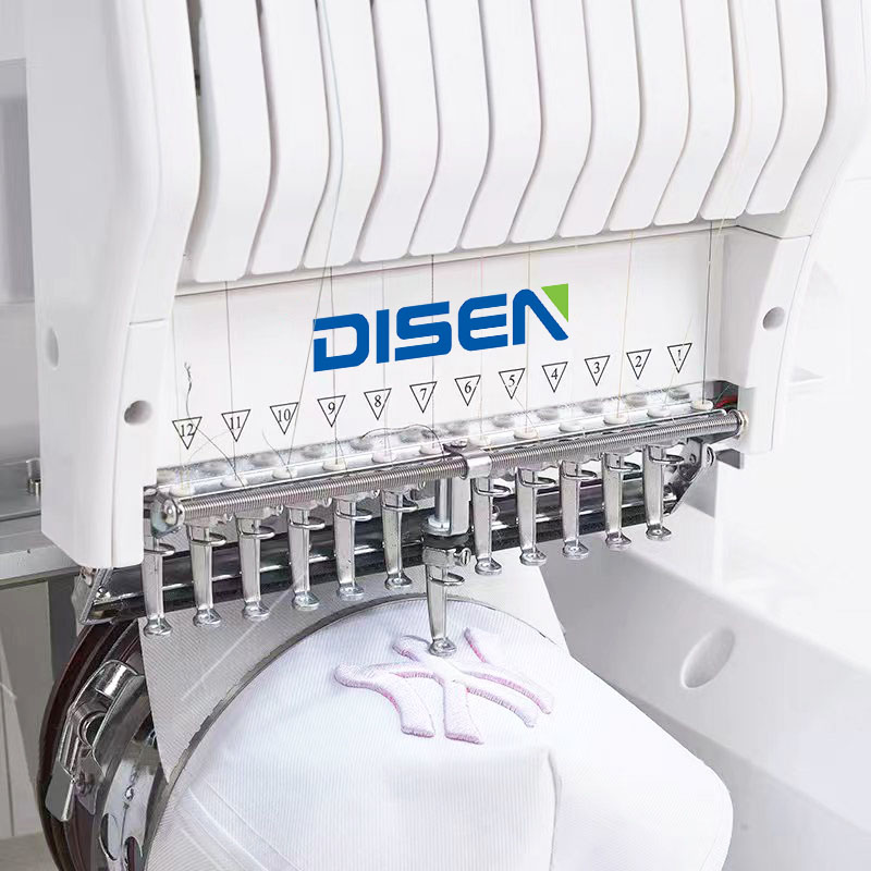Máquina automatizada principal do bordado dos logotipos DS-Y1201MINI única cabeça para a indústria da moda