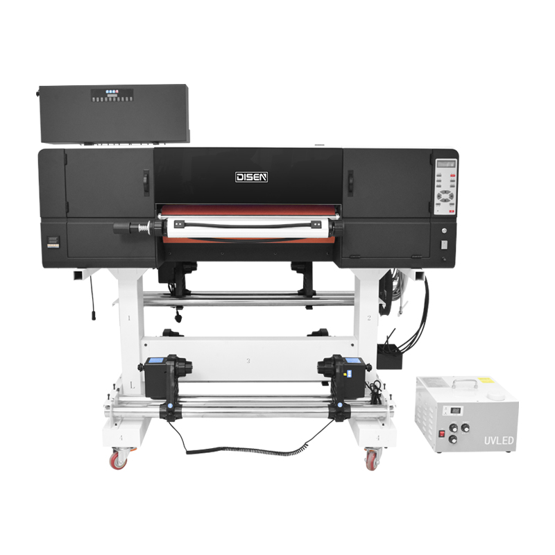 Impressora UV DTF de 60 cm com impressão de adesivo de cristal i3200