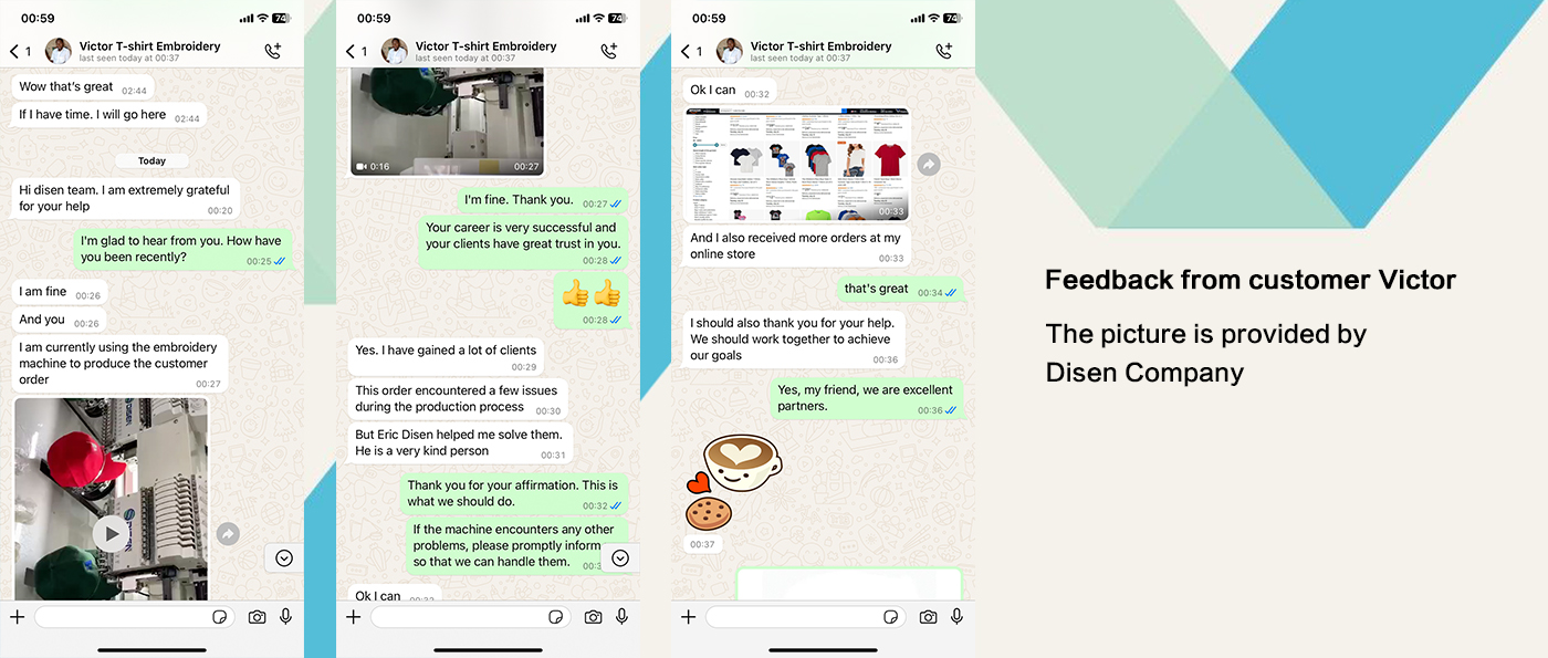 Feedback do cliente Victor