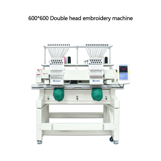 Máquina automatizada cabeça dobro do bordado de Disen 600*600mm