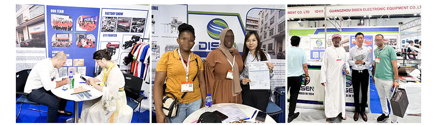 Exposi&ccedil;&atilde;o de Dubai, foto com clientes