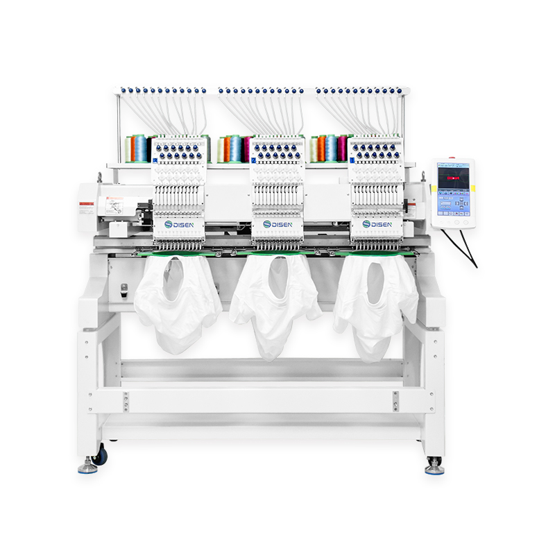DS-J1203 Três cabeças 12 Máquina de bordado de agulhas