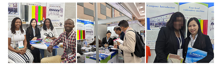 Exposi&ccedil;&atilde;o no Qu&ecirc;nia, foto com clientes
