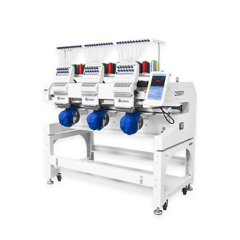 DS-J1203 Três cabeças 12 Máquina de bordado de agulhas