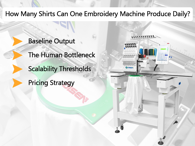 Quantas camisas uma máquina de bordar pode produzir diariamente?