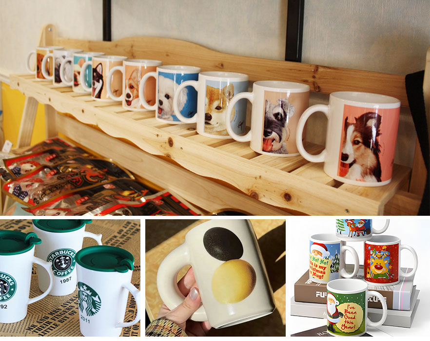 Exibi&ccedil;&atilde;o de efeito Cup-heat-press-machine 